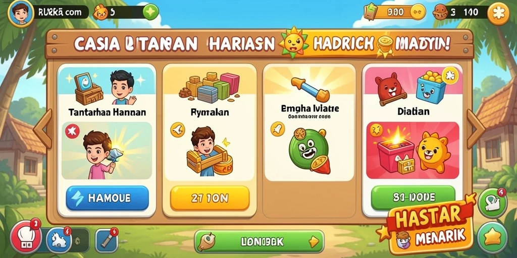 Tampilan awal yang menawan dan mudah dipahami.