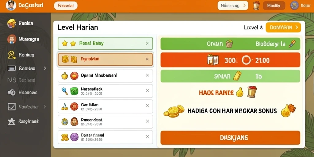 Tampilan karakter yang menarik dan unik.