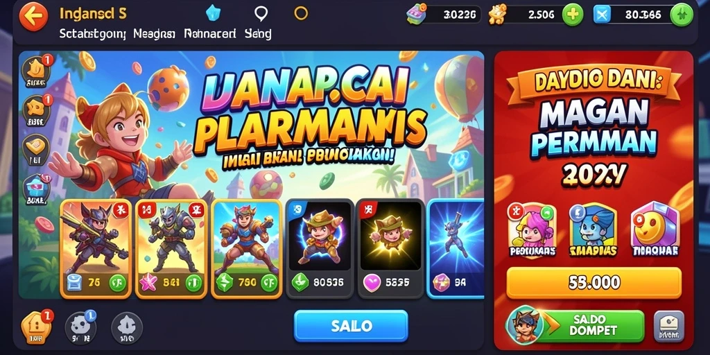 Tampilan menu utama yang menarik dan intuitif.
