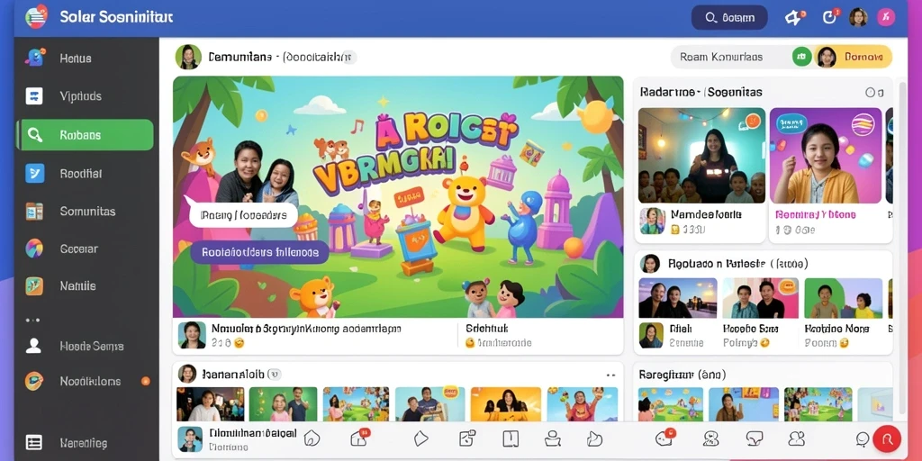 Tampilan antarmuka yang menarik untuk permainan.