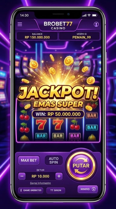 Cuplikan layar menu unduhan brobet77 untuk perangkat Android
